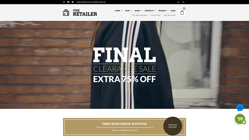 the-retailer responsive ecommerce wordpress theme