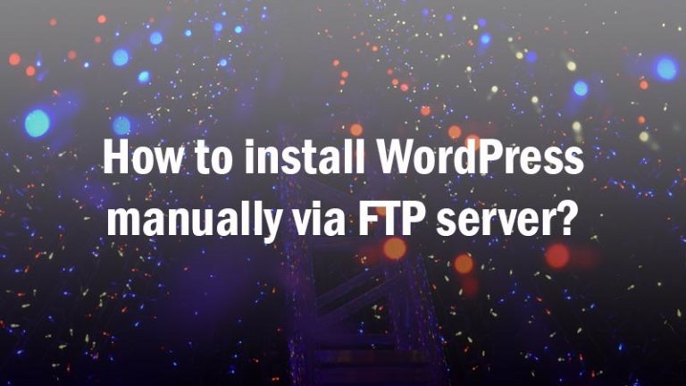 how to setup ftp for wordpress site