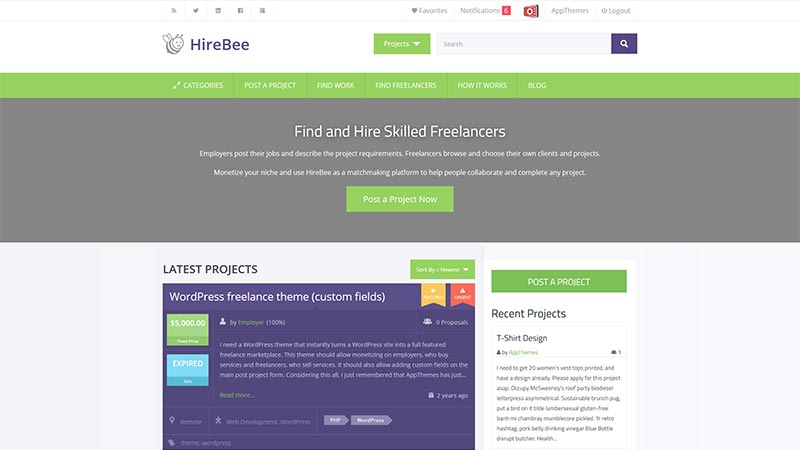 hirebee-freelancing-wordpress-theme