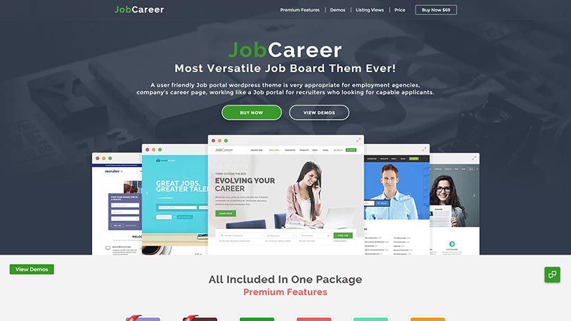 jobcareer wordpress theme