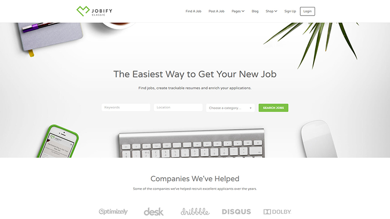 jobify job portal wordpress theme