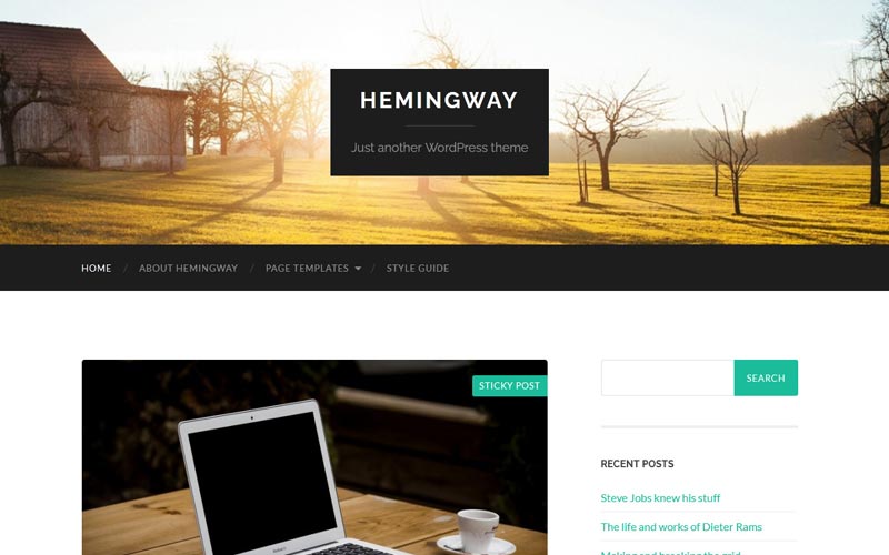 hemingway-free-blog-theme