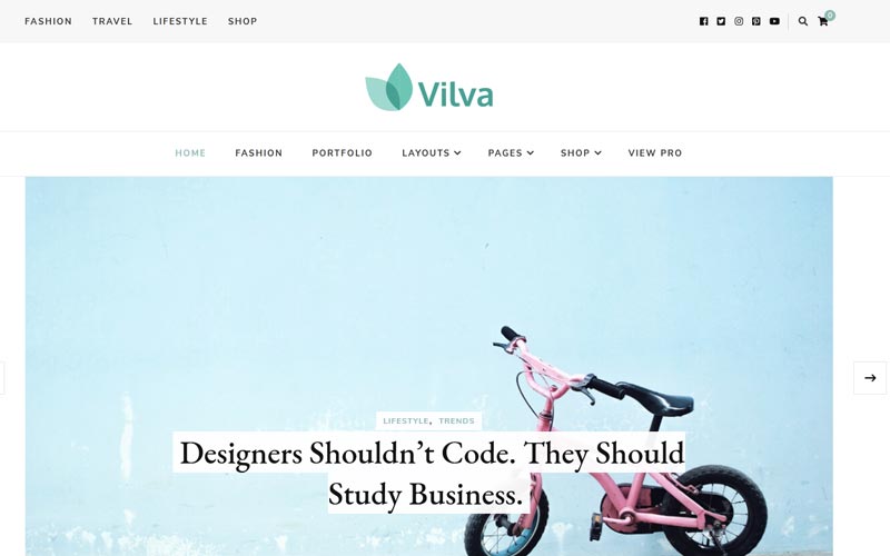 vilva-free-wordpress-theme