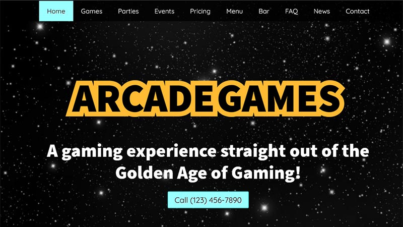 arcade-games-entertainment-website-theme