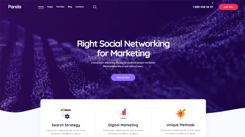 panda-social-marketing-elementor-business-theme