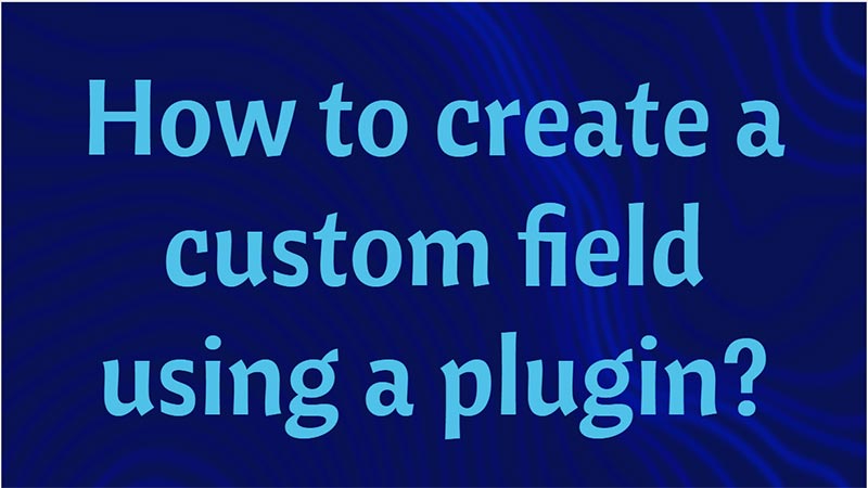 How-to-create-a-custom-field-using-a-plugin