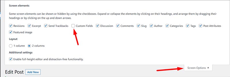showing-custom-fields-from-screen-options
